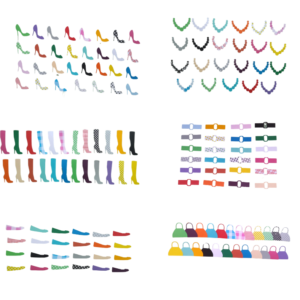 Scarpin, bota, sapatilha, colar, cinto e bolsa